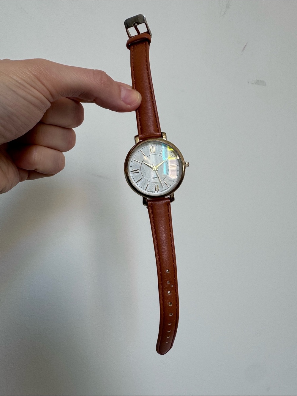 Francesca's Tan/Brown Watch with Gold Accents
